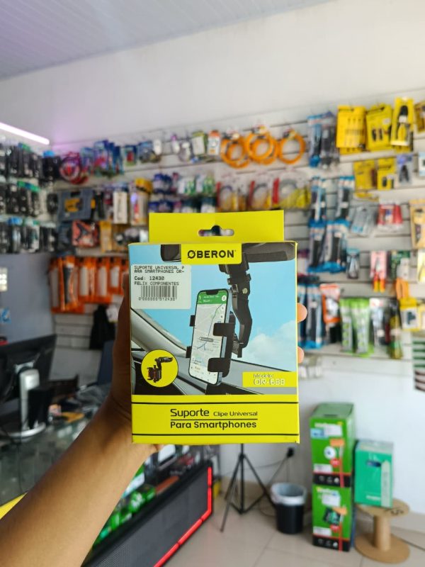 Suporte Para Celular Universal Espelho Retrovisor Interno Carro 360 graus OR-6P33 OBERON