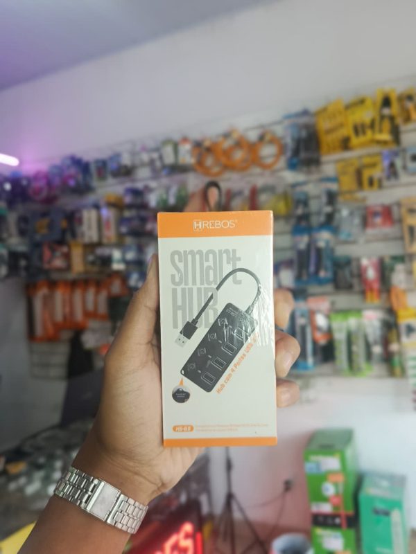 Hub Usb 3.0 4 portas c/ Botão Liga/Desliga LEHMOX