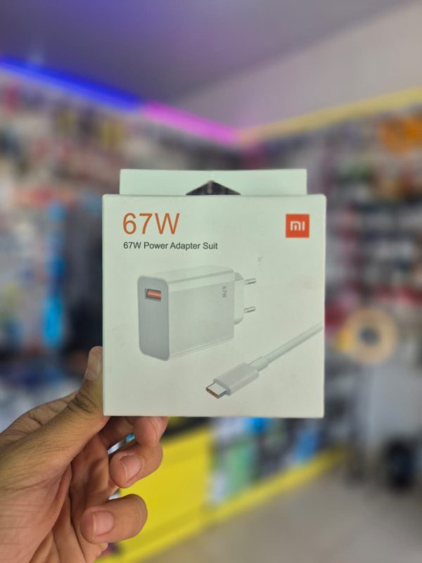 Carregador Turbo Power 67W Original Xiaomi Cabo 6A Usb com Saída Tipo-C