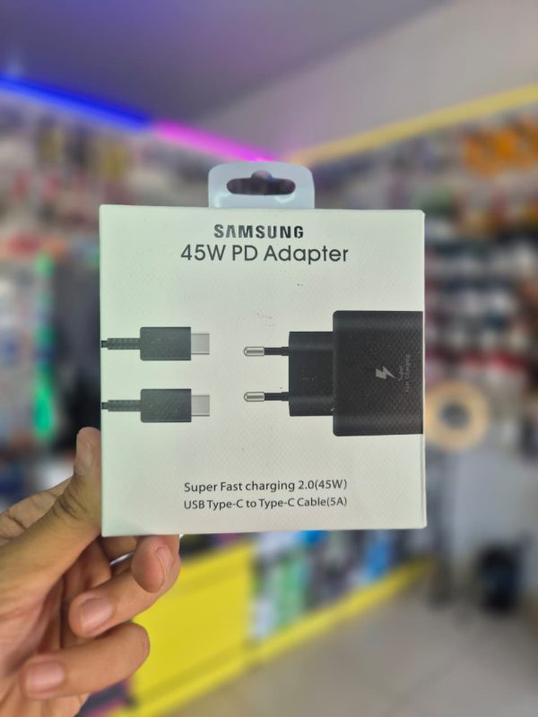 Carregador Samsung Turbo 45W – Potência e Velocidade
