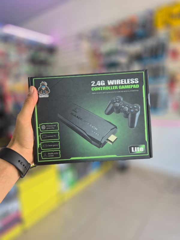 Videogame Stick 10mil 2 Controles Sem Fio Console Portátil Jogos Retro Antigo