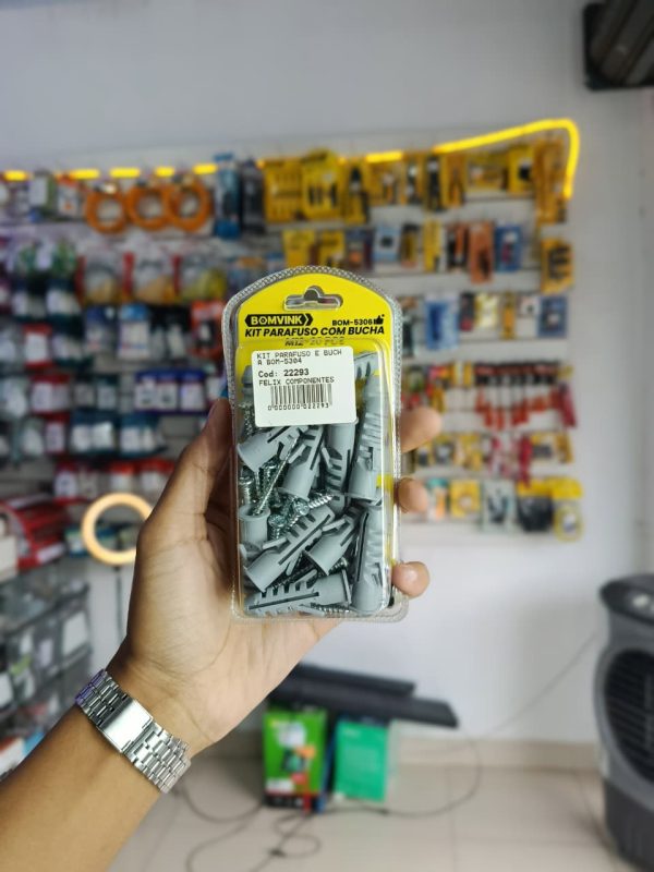 Kit Parafuso com Bucha m12 – 20 pçs