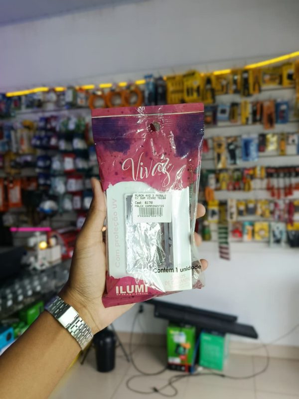 Placa 4×2 3 Modulos c/ Sup Vivaz