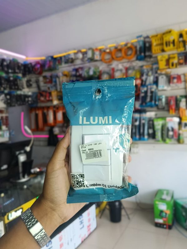 Placa c/3 Interruptores Simp 10A Ilumi