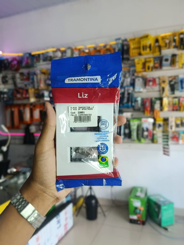 Placa Tramontina Liz 4×2 2p Afastadas