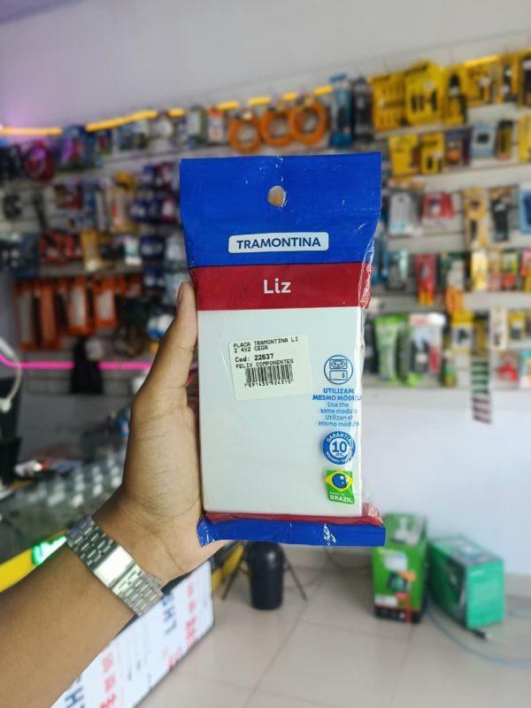 Placa Tramontina Liz 4×2 Cega