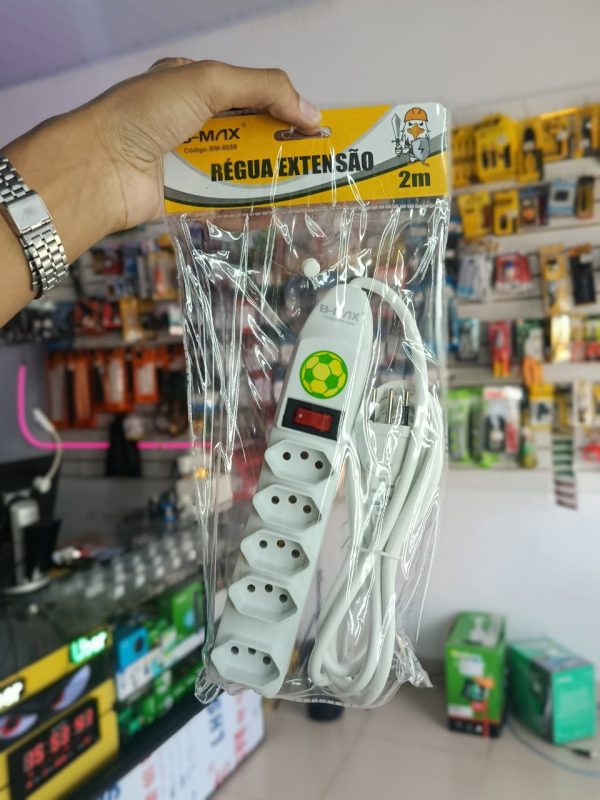 Filtro de Linha 5T 2P+T C/ 2M de Cabo B-MAX