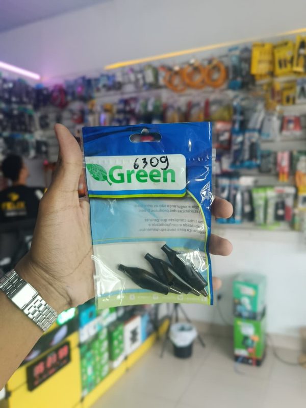 Garra Jacaré 10A C/ Capa Grande – Preta (44MM)