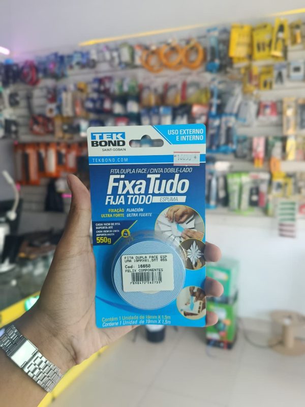 Fita Dupla Face Espuma 19MM X 5M TEK BOND