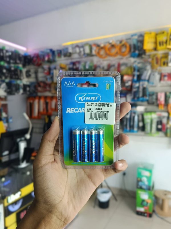 Pilha Recarregável AAA 1100/mAh KNUP