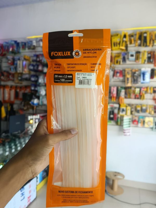 Abraçadeira Plástica Nylon 280mm x 3,5mm FOXLUX