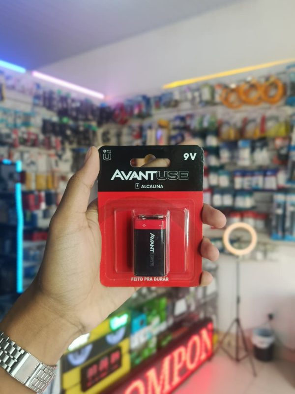 Bateria 9V Alcalina AVANT