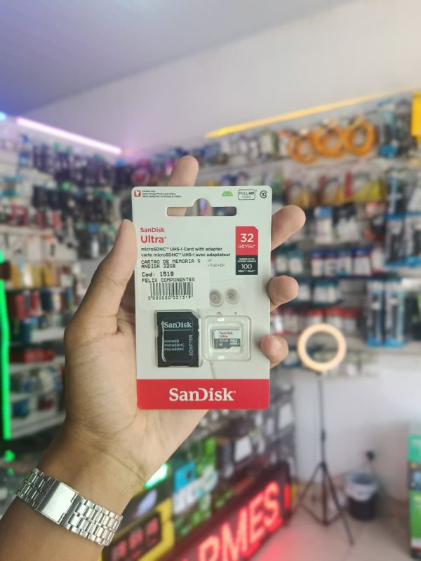 Cartão Memória Micro 32GB Sandisk Original P/ Câmera Segurança e Celular